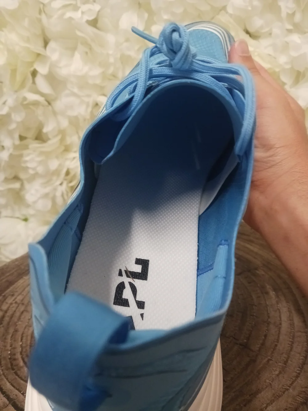 Men's Light Blue Athletic Trainer with Cushioned Sole